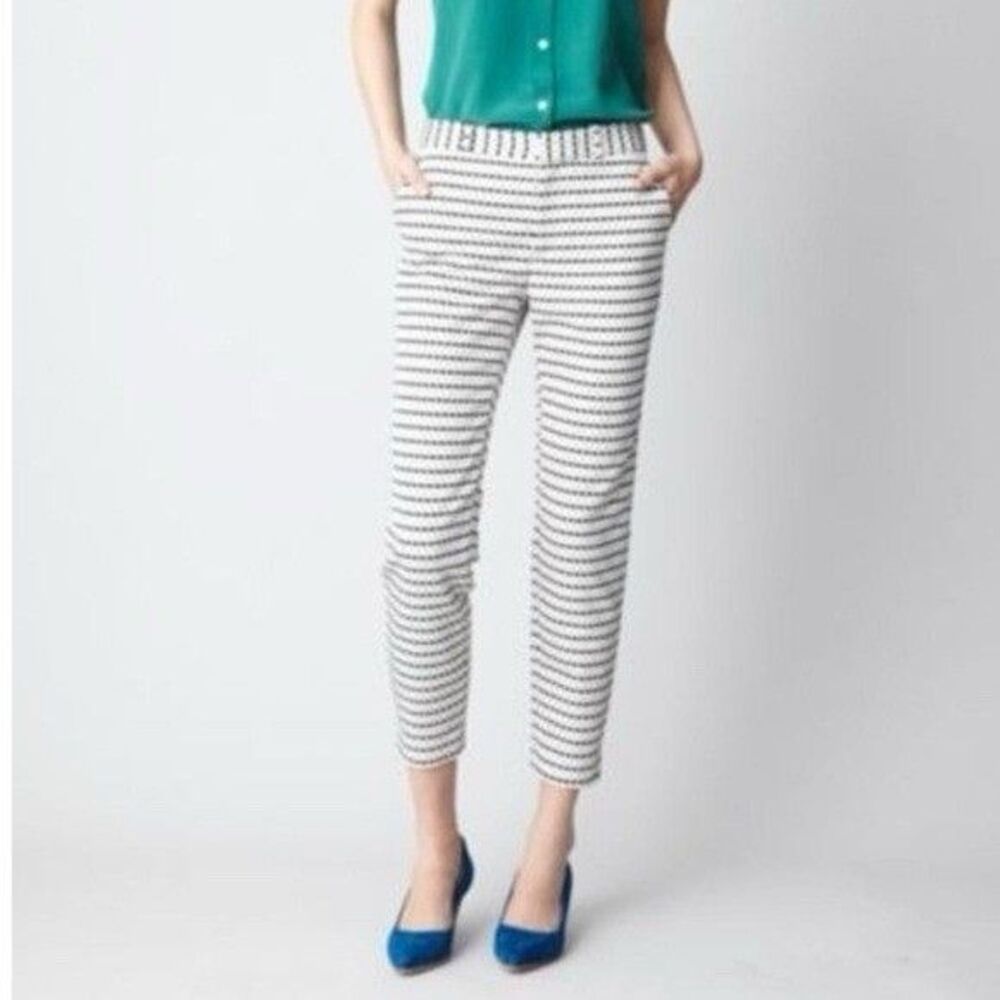 Steven Alan Women's Danny Pants Black Cream Made in USA Size 4